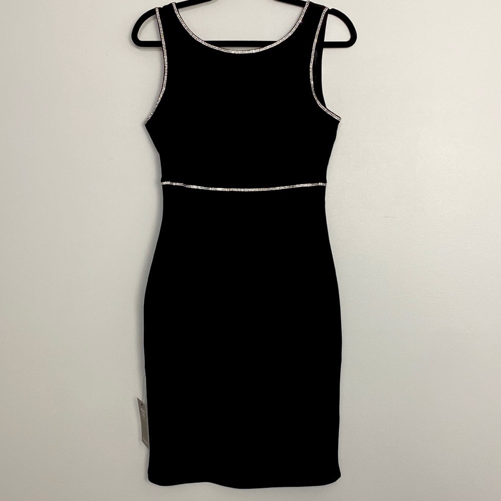 Le Chateau Rhinestone trimmed LBD NWT Small